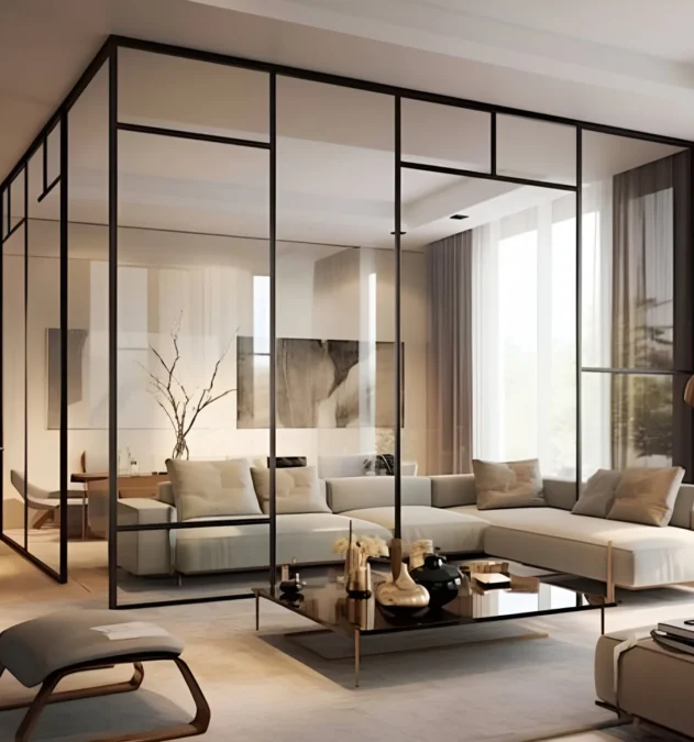 interior glass partition home