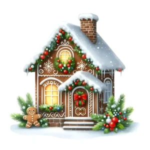 gingerbread house clipart