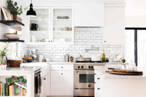 white kitchen cabinets