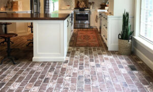 brick flooring