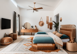 modern boho bedroom