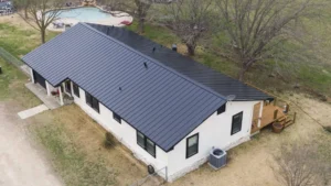 metal roof on single wide trailer